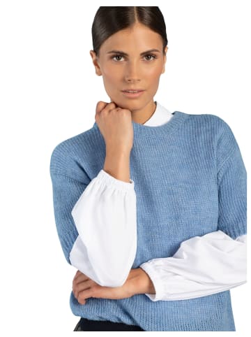 More & More Kurzarmpullover in soft blue