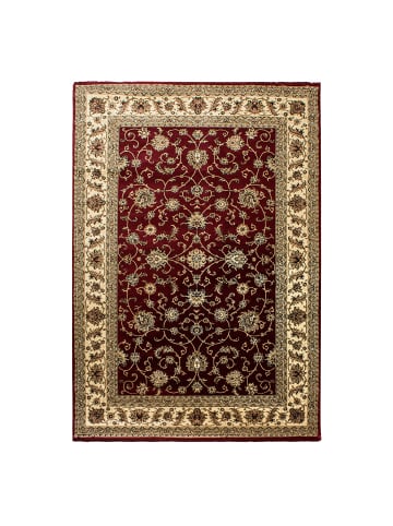 KADIMA DESIGN Teppich Kurzflor Waschbar Orientalisch ALETSCH Strapazierfähig in Rot