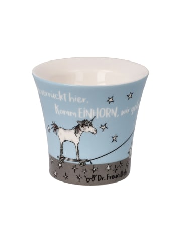 Goebel Eierbecher " Die sind doch alle verrückt " in Bunt