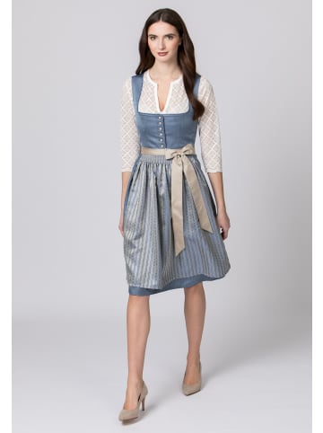 Stockerpoint Midi Dirndl "Irit" in rauchblau