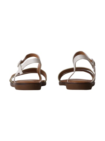 Poti Pati Flache Sandalen mit Riemchen Weiß