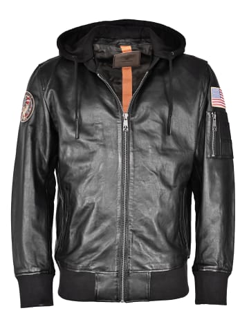 TOP GUN Lederjacke TG20212111 in schwarz