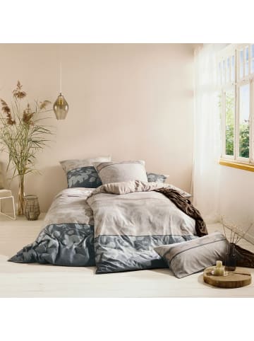 REDBEST Microfaser-Satin, Microfaser Bettwäsche in beige-grau