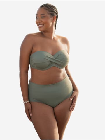 SugarShape Fold-over Bikini-Slip MONACO in khaki swim