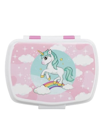 COFI 1453 Unicorn Kinder Brotdose – Lunchbox Pausenbox Schulbrotbox in Lila