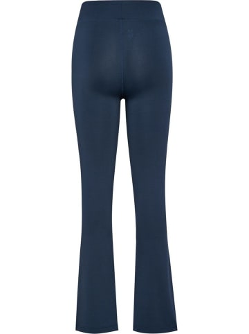 Hummel Leggings "High Waist Flared Tights" in Schwarz