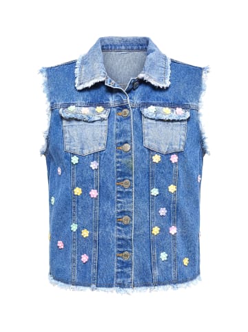 MIAMODA Weste in blue denim