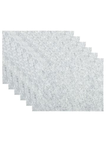Butlers Tischset FELTO 6er-Set in Lichtgrau