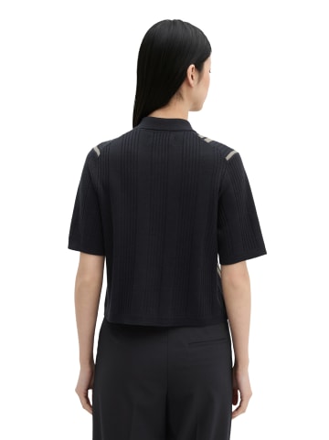 Marc O'Polo Kurzarm-Cardigan DFB Travel Collection in Dark Blue