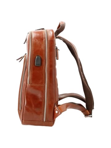 PICARD Buddy - Businessrucksack 13" 41 cm USB (cafe) in cognac