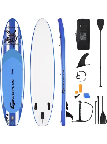 COSTWAY SUP Board 325cm mit 5 Ringen in Blau