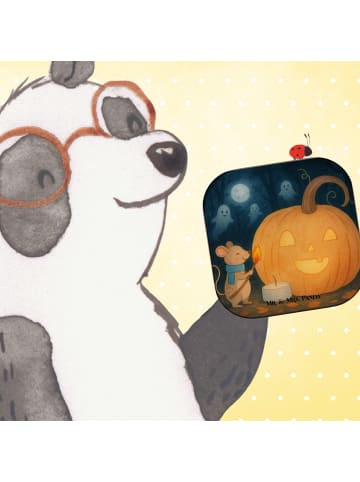 Mr. & Mrs. Panda Glasuntersetzer Kürbis Maus Design ohne Spruch in Weiß