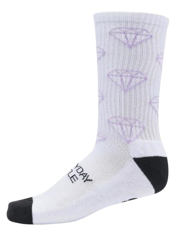 Cayler & Sons Basic Socks in black+lilac+white