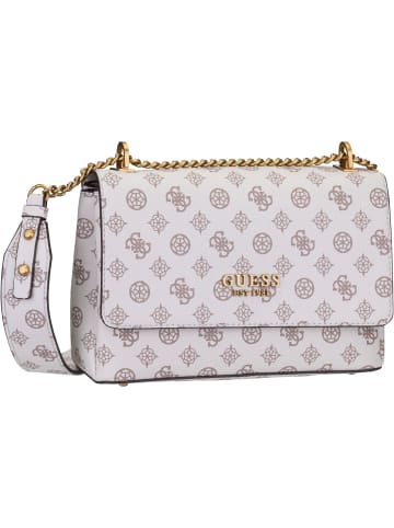 Guess Umhängetasche Fynna Convertible Crossbody Flap in Cream Logo