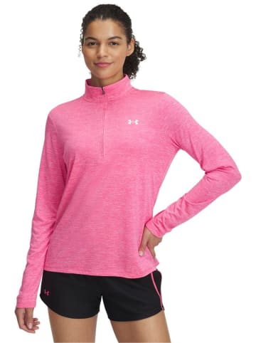 Under Armour Longsleeve "Tech 1/2 Zip-Twist" in Pink