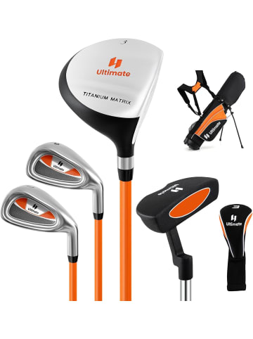 COSTWAY 5 tlg. Golfschläger Set 8-10 Jahren in Silber