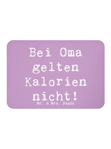 Mr. & Mrs. Panda Magnet Spruch Oma Kalorien mit Spruch in Lavendeltraum