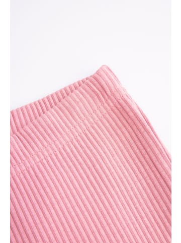 Coccodrillo Gerippte Leggings mit langem Hosenbein in rosa