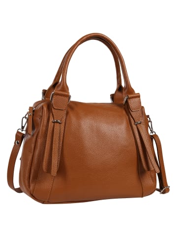 Toscanto Toscanto Umhängetasche Leder braun ca. 35cm