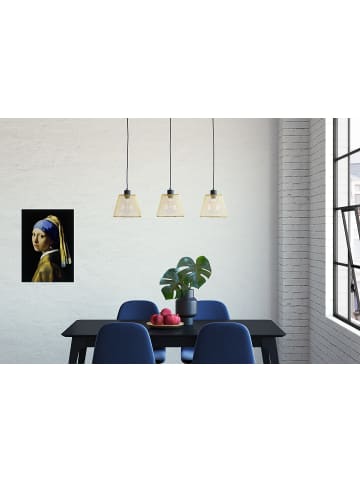 home24 home24 3-flammige Pendelleuchte aus Eisen in Gold, 75 x 150 x 20 cm in Gold
