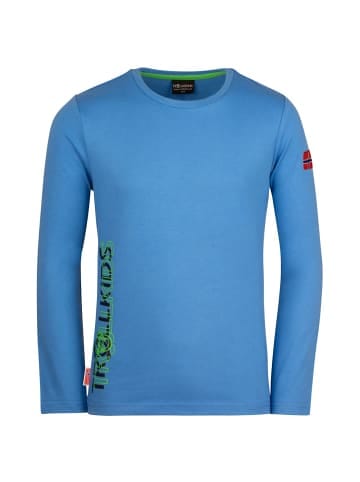 Trollkids Longsleeve "Stavanger" in Mittelblau