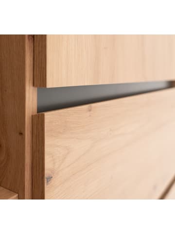 Furn.Design Highboard Artisan Eiche und anthrazit, große Kommode 120 x 140 cm