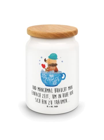 Mr. & Mrs. Panda Kaffeedose Nachtfalter Schaumbad mit Spruch in Weiß