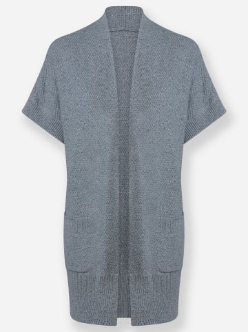 WITT WEIDEN Long-Strickjacke in rauchblau-meliert