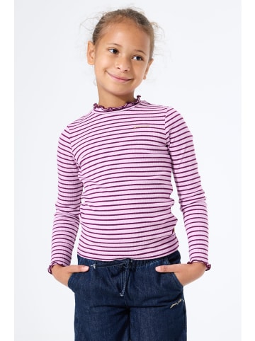 Garcia Longsleeve Ringelmuster in plum purple