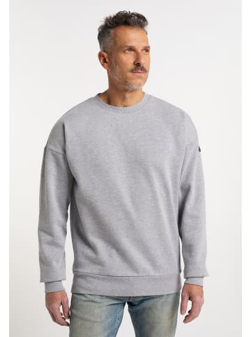 DreiMaster Vintage Sweatshirt Mit Rundhals in Grau Melange