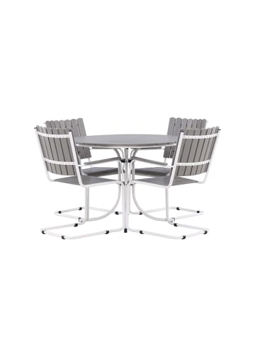 ebuy24 Lounge-Set Holmsund 5-teilig Grau 100 x 100 cm