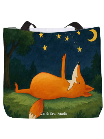 Mr. & Mrs. Panda Stoffbeutel Fuchs Sterne Design ohne Spruch in Weiß