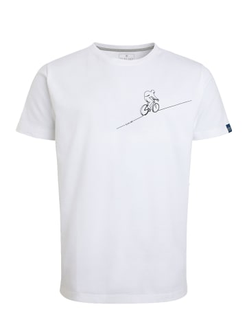 elkline T-Shirt Downhill in white