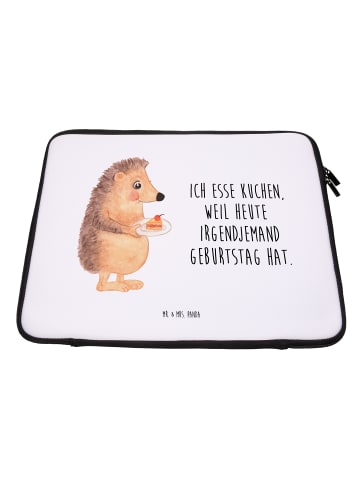 Mr. & Mrs. Panda Notebook Tasche Igel Kuchenstück mit Spruch in Weiß