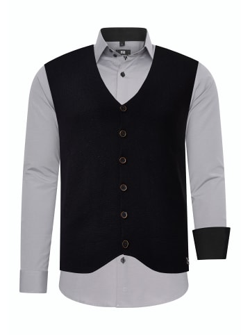 Rusty Neal Hemd mit Weste in Grau