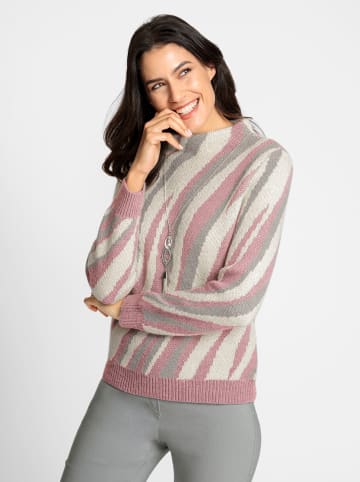 WITT WEIDEN Jacquardpullover in hortensie-champagner-gemustert