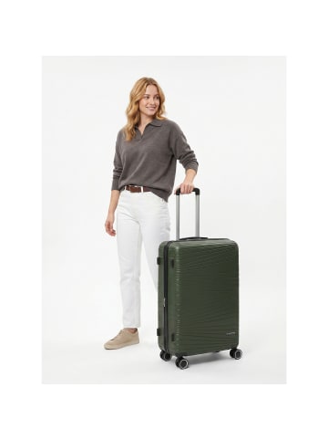 Franky Dallas 3.0 4 Rollen Trolley M 65 cm mit Dehnfalte in olive