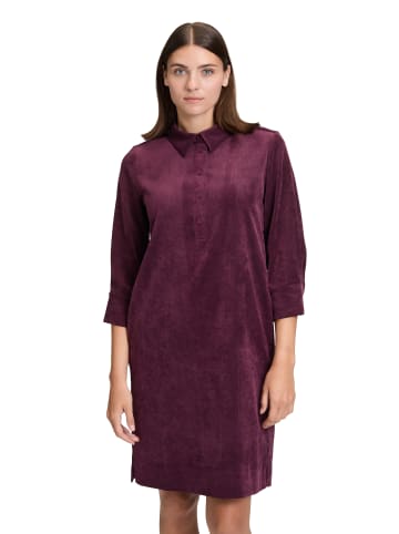BETTY & CO Casual-Kleid mit Kragen in Dark Aubergine