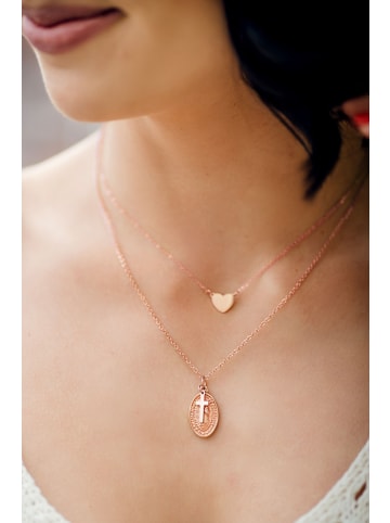 Steel_Art Halskette Alterum rose goldfarben in rosegoldfarben