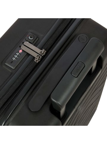 BRIC`s BY Ulisse - 4-Rollen-Kabinentrolley 55 cm (grey blue) in schwarz