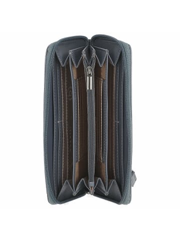 Bugatti Sina - Geldbörse 18cc 19 cm (black) in denim