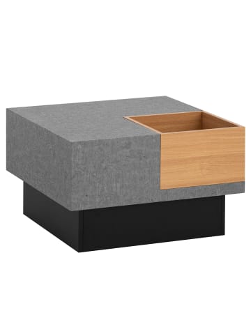 KADIMA DESIGN Couchtisch 65x65x40 cm Sofatisch in Beton-Optik Modern, Design