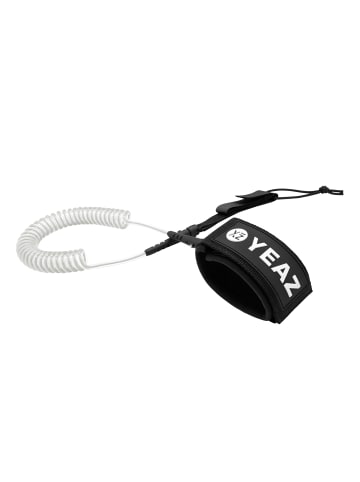 YEAZ NUI sicherheitsleine/leash für sup in transparent / weiß