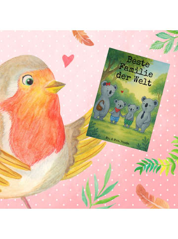 Mr. & Mrs. Panda Grußkarte Koala Familie zwei Design mit Spruch in Weiß