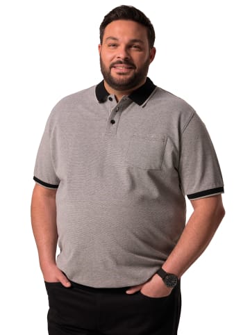 Men Plus Poloshirt in schwarz
