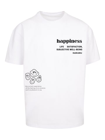 F4NT4STIC Heavy Oversize T-Shirt happiness OVERSIZE TEE in weiß