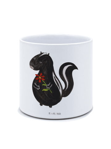 Mr. & Mrs. Panda Pflanztopf Groß Stinktier Blume ohne Spruch in Weiß