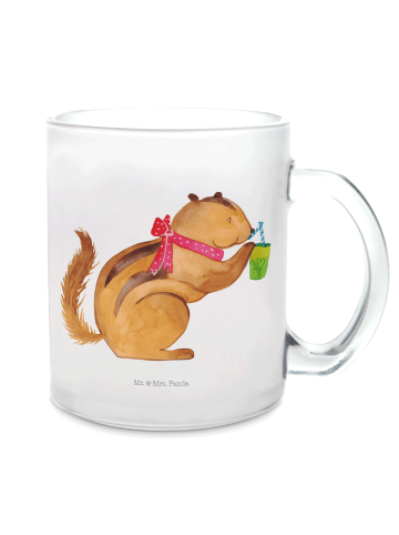 Mr. & Mrs. Panda Kaffeebecher Eichhörnchen Smoothie ohne Spruch in Transparent