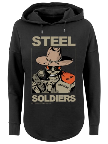 F4NT4STIC Oversized Hoodie Retro Gaming STEEL SOLDIERS in schwarz