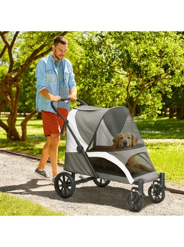 Pawhut Hundewagen 124L x 67B x 100H cm